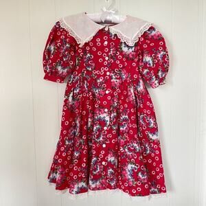 Vintage Mousefeathers Pink Floral Dress 5T